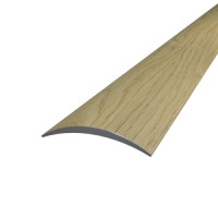 Anodized aluminum semicircular 5.0X28X1.8 M sublimation Natural oak