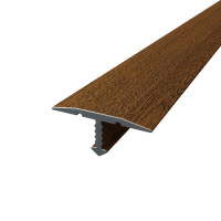 Поріг алюмінієвий Т-подібний 8,0Х18Х1,8 М сублімація Дуб золотий