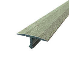 Порог алюминиевый Т-образный 8,0Х18Х1,8 М сублимация Дуб капучино