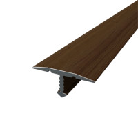 Порог алюминиевый Т-образный 8,0Х18Х0,9 М сублимация Орех