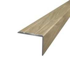 Порог алюминиевый 19Х23,5Х0,9 М сублимация Фиам светлый