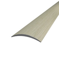 Порог алюминиевый полукруглый 5,0Х28Х1,8 М сублимация Дуб беленый