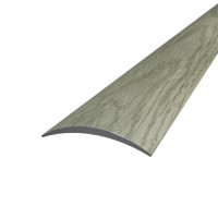 Anodized aluminum semicircular 5,0Х28Х0,9 M sublimation Snowy oak