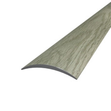 Порог алюминиевый полукруглый 5,0Х28Х0,9 М сублимация Дуб снежный