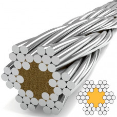 Rope corrosion-proof 6х7 with an organic core