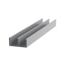 Sh-shaped aluminum profile PAS-1492 15X10X2 / AS