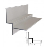 Профіль тіньового шва 10 мм без покриття 3 м