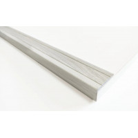 Ламінований декоративний Кутник для сходів 25 мм*10 мм ЛП 25*10 0,9м, Дуб Білий