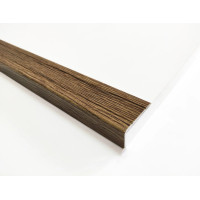 Laminated decorative corner for steps 25mm*10mm LP 25*10 0.9m, Halifax Oak