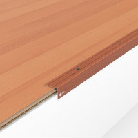 Decorative aluminum threshold U2025 23.5X19X2.7 M alder