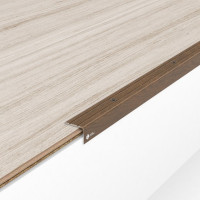 Decorative aluminum threshold U2025 23.5X19X2.7 M golden oak