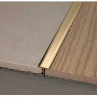 Латунний Т-подібний профіль для плитки ЛТ 26 довжина 2,5м
