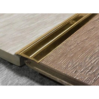 Brass threshold (profile) 28 mm docking, corrugated L 004. 2.7