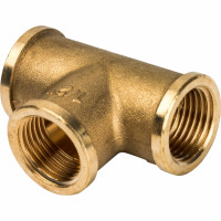 Brass tee