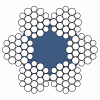 Steel rope 3.6-51 mm GOST 2688-80