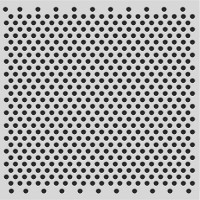 Perforated steel sheet PC Rv3-5 / 1,5 / 1000x2000