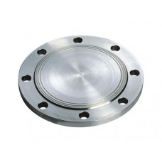 Blind stainless flange (flange plug) DN 100 PN 25 Steel 08X18H10T (AISI 321) GOST 12836-67