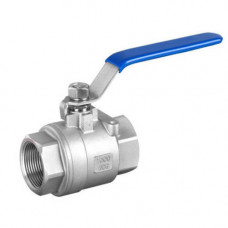 Stainless steel ball valve DN 15 (AISI 304, AISI 316) two-piece, PN 6.3 MPa