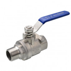 Stainless steel ball valve, high-pressure DN 15 (AISI 304)
