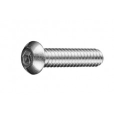 Galvanized screw M3x16 ISO7380 with a semicircular head with an internal hexagon