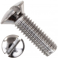 Galvanized screw М6х70 DIN964 with half-countersunk head