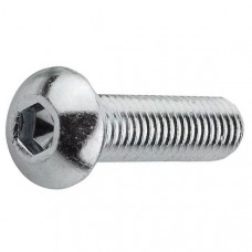 Galvanized screw М6х20 5I20L with a semicircular head with a collar and an internal hexagon