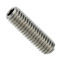 Galvanized grub screw М8х14 DIN913 with internal hexagon and flat end