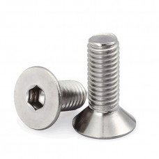 Zinc-plated screw М6х22 ISO10642 with countersunk head with internal hexagon