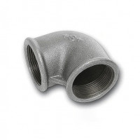 Galvanized steel elbow DN 65