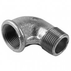 Galvanized steel elbow DN 80, internal-external thread  (m.4499)