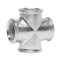 Galvanized steel crosspiece DN 25