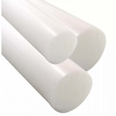 Polyacetal (ROM-S), white rod, diameter 140.0 mm, length 1000 mm