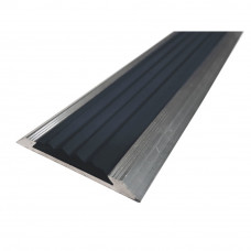 Aluminum threshold R 50 47.5Х5Х2 М without color, without PVC insert