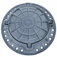 Heavy cast iron hatch type "T" with lock C250 (Kyivenergo)