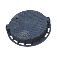 Люк чугунный канализационный тяжелого типа С250 с замком и шарнир ВЧ "Киевводоканал"