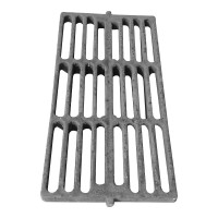 Reinforced cast-iron storm inlet grating 865х450х45 mm
