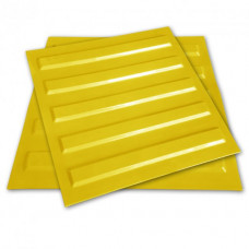 Tactile polyurethane tile "Strip" 400х400х3