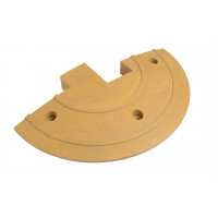 Speed bumps p / p (end piece), yellow