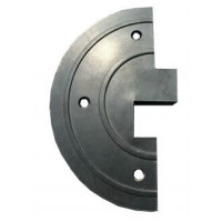 Лежачий поліцейський п/п (кінцевий елемент), чорний