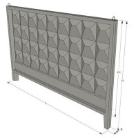 Плита заборная П6Ва