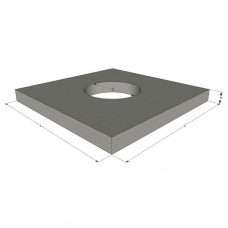 Reinforced concrete base plate PO 7