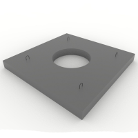 Reinforced concrete support slab PO-6.3