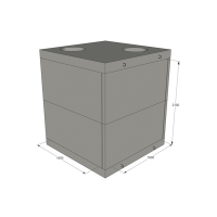 Залізобетонна теплокамера у зборі ТК-1