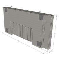 Reinforced concrete slab of the heating chamber KS - the middle block KS4 - PS 33.11.2