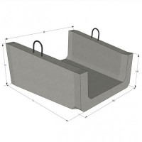 Железобетонный телескопический лоток водоотвода Б-6