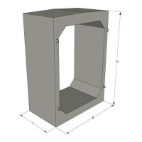 Залізобетонна ланка прямокутної труби ЗП 10.100