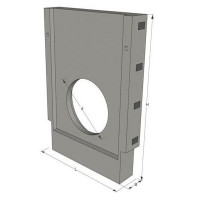 Залізобетонна діафрагма для трубчастих регуляторів ДР-10