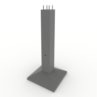 Залізобетонний фундамент під металеві опори ЛЕП Ф1-2