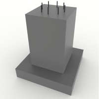 Залізобетонний фундамент під шинні мости та обладнання