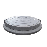 Manhole polymer-sand heavy "T" with a load of 25t. (60 kg)(Ø kr.640; main.820, h-110)